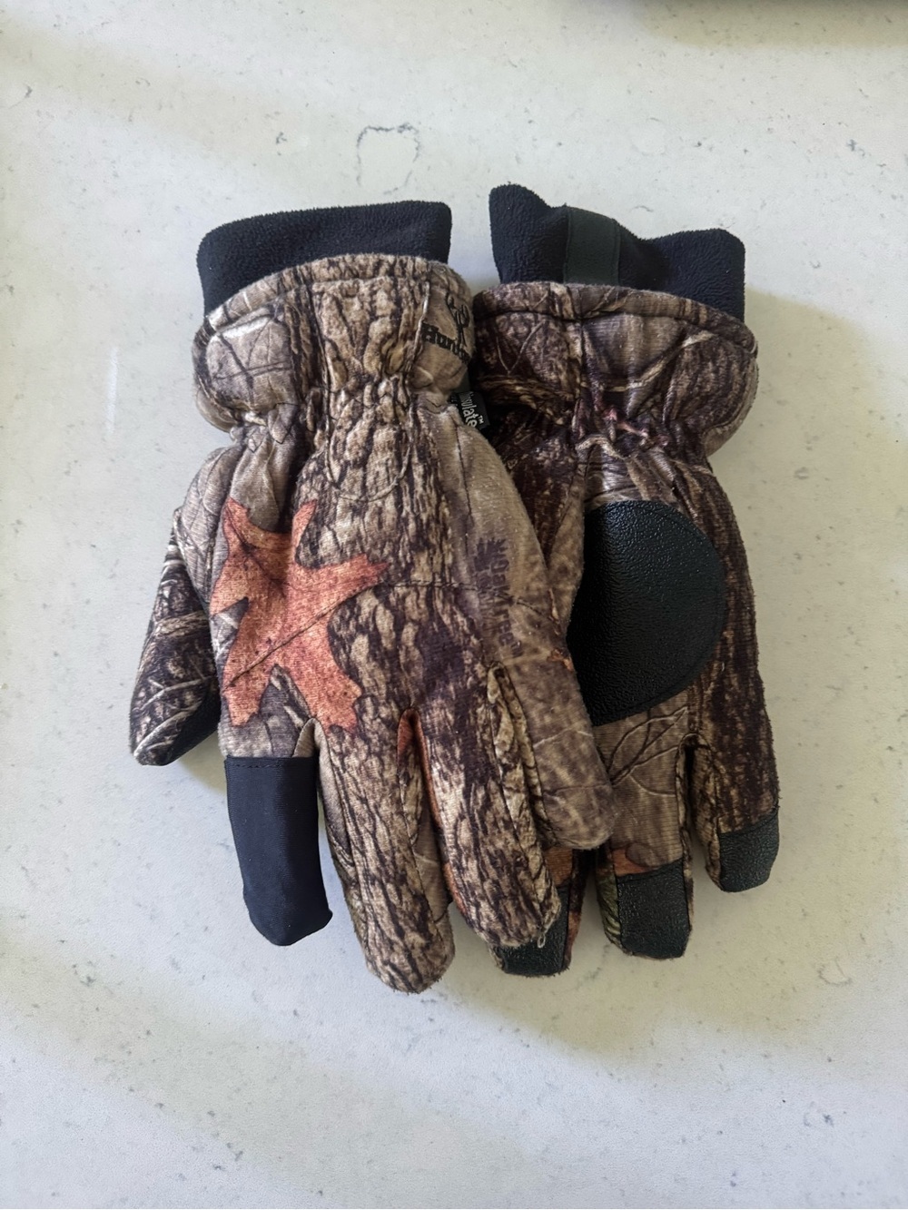Huntworth men’s Oak Tree Camo thinsulate 40 gram outdoor hunting gloves MEDIUM
